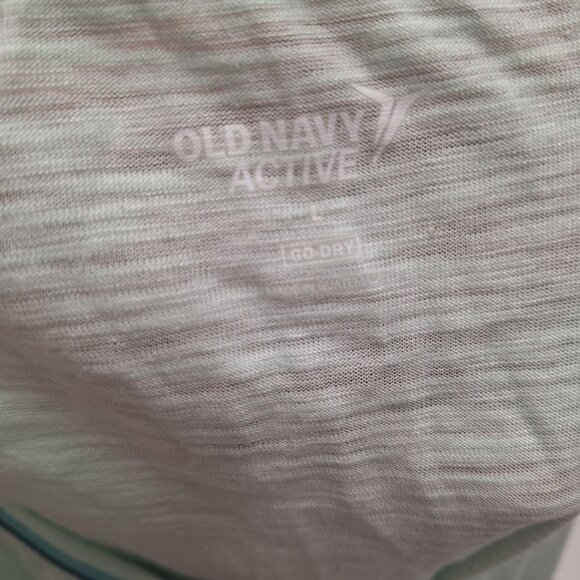 Old Navy Active Tank Top Green Love Gym Running Womens L Exercise Workout - Picture 7 of 8